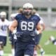 Adam Bisnowaty during the first day of practice (Photo credit: David Hague)