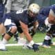 Connor Dintino running lineman drills (Photo credit: David Hague)