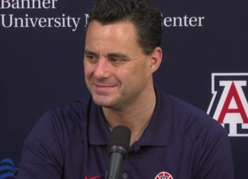 Sean Miller at University of Arizona Press Conference at McKale Center. By Lance Linn | CC BY-SA 4.0
