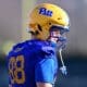 Pitt football tight end Jake Renda during spring camp. March 11, 2025 / Ed Thompson. PSN.
