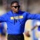 Pitt running backs coach Lindsey Lamar. March 13, 2025 / Ed Thompson. PSN.