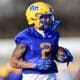Pitt wide receiver Kenny Johnson during spring camp on March 13, 2025 / Ed Thompson. PSN.