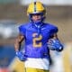 Pitt wide receiver Kenny Johnson earns the Ed Conway Award offensive honor. March 13, 2025 / Ed Thompson. PSN.