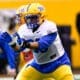 Pitt offensive lineman Akram Elnagmi. March 24, 2025 -- Ed Thompson / PSN