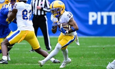 Pitt running back Justin Cook during the Blue-Gold spring game. April 12, 2025 -- Ed Thompson / PSN