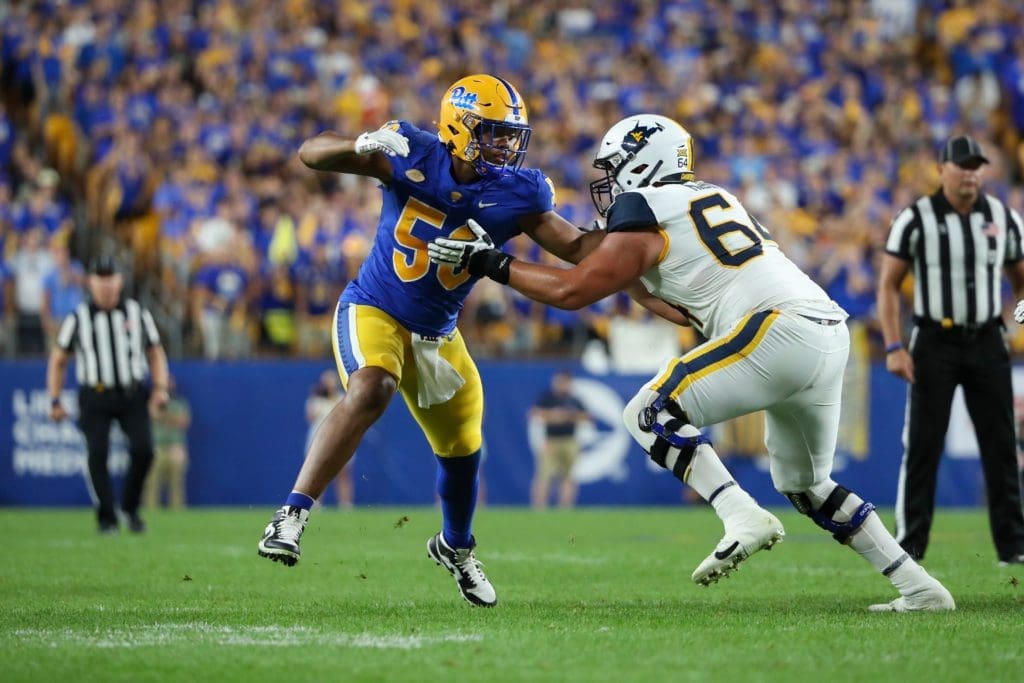 Pitt defensive lineman Dayon Hayes 