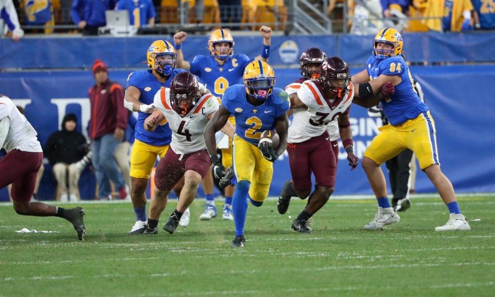 Pitt running back Izzy Abanikanda.