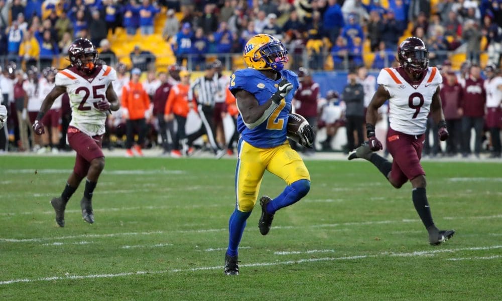 Former Pitt running back Israel Abanikanda.