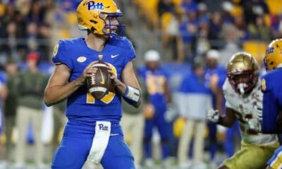 Pitt quarterback Nate Yarnell.