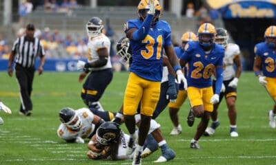 Pitt linebacker Rasheem Biles.
