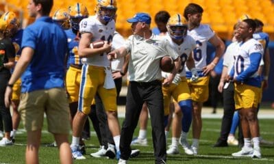 Pitt tight ends coach Tim Salem.