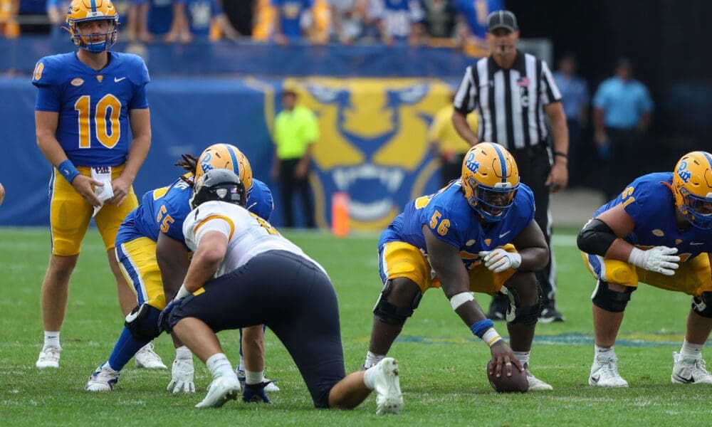 Pittsburgh Panthers offensive lineman Lyndon Cooper (56) August 31, 2024 Photo by David Hague/PSN
