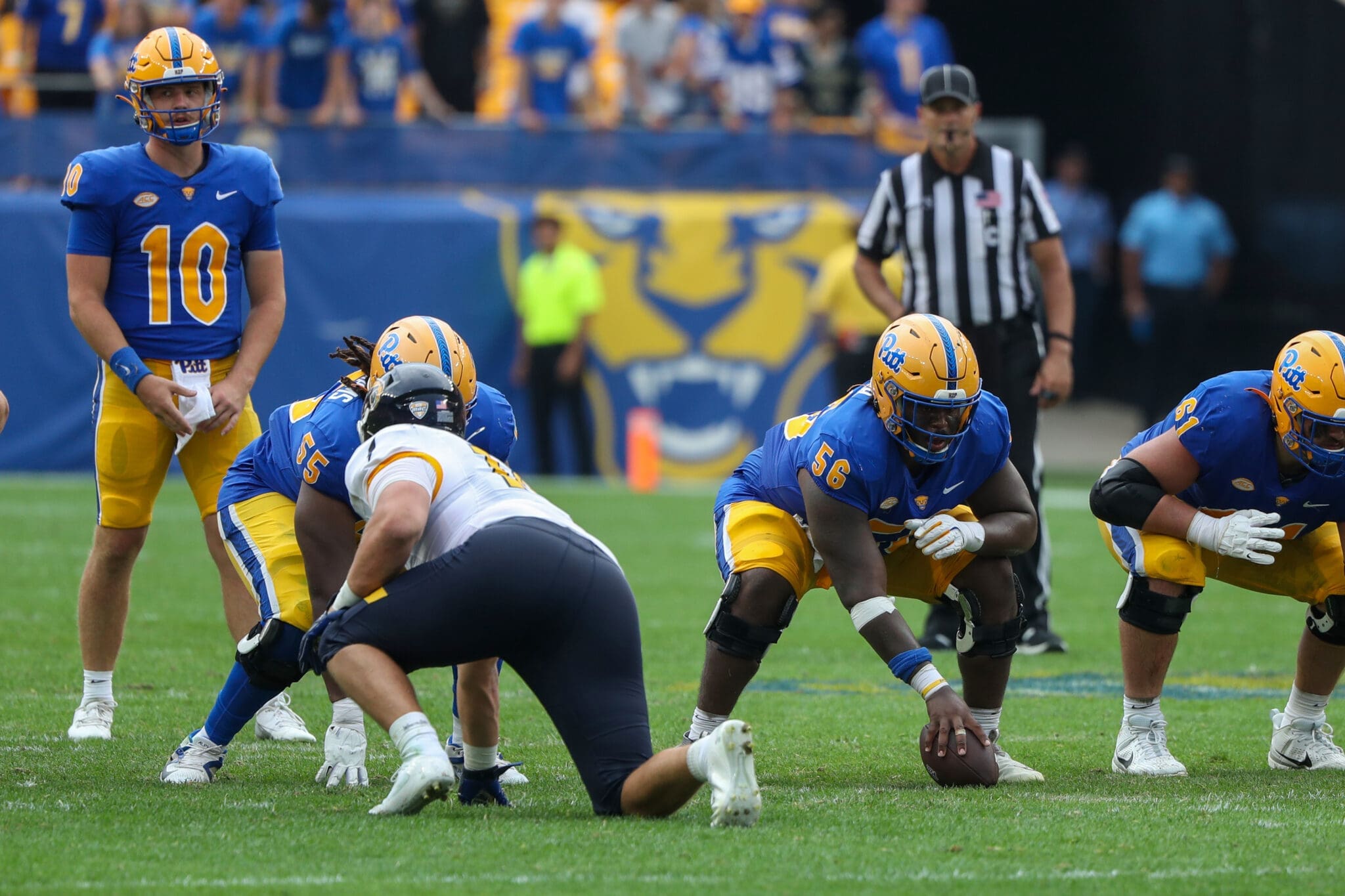 Pittsburgh Panthers offensive lineman Lyndon Cooper (56) August 31, 2024 Photo by David Hague/PSN