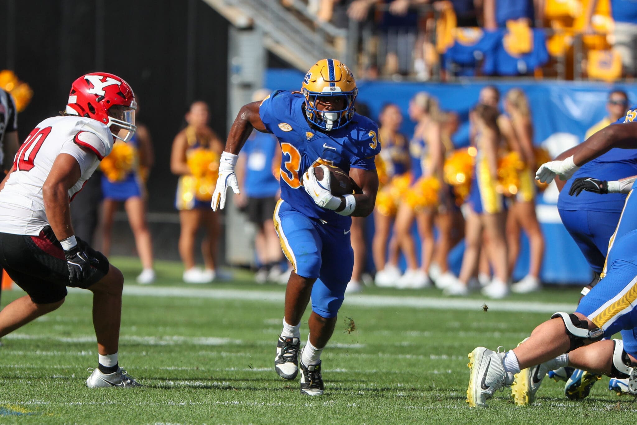 Pitt Panthers running back Derrick Davis Jr. (34) September 21. 2024 Photo by David Hague/PSN