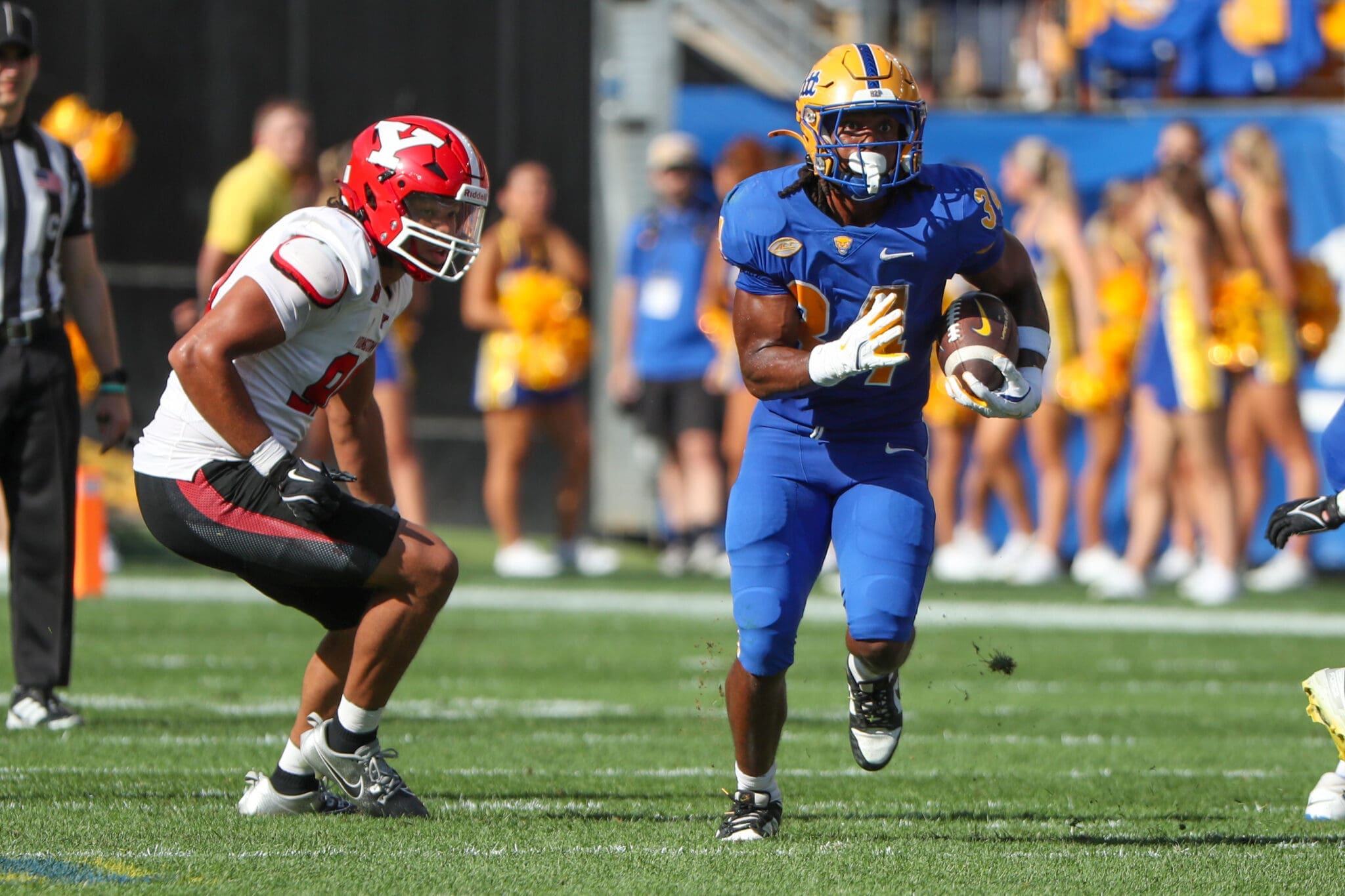 Pitt Panthers running back Derrick Davis Jr. (34) September 21. 2024 Photo by David Hague/PSN