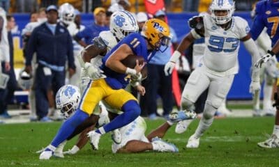 Pitt quarterback Christian Veilleux.