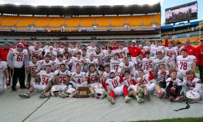 The Fort Cherry Rangers pose after winning the 1A WPIAL title.