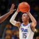 Pitt point guard Jaland Lowe was featured in a commercial/advertisement for Grind Basketball, showing off the shooting machine.