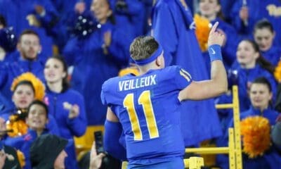 Pitt quarterback Christian Veilleux.
