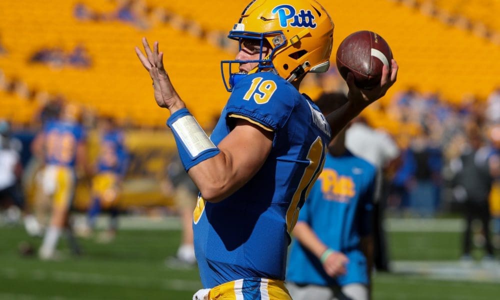 Pitt quarterback Nate Yarnell.
