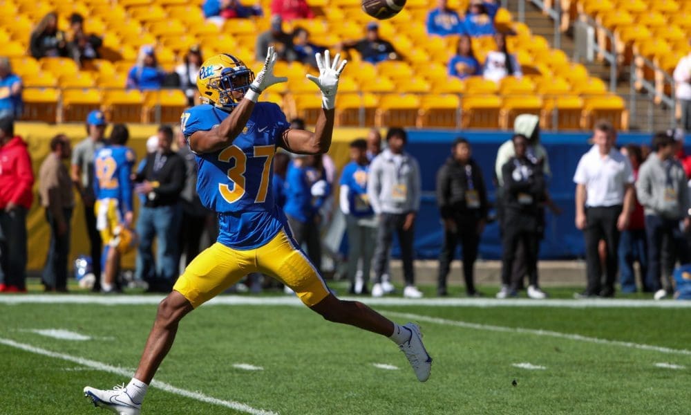 Pitt safety Stephon Hall.