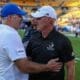 Pitt head coach Pat Narduzzi and Wofford head coach Shawn Watson.