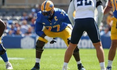 Former Pitt offensive tackle Carter Warren.