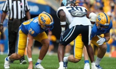 Pitt Panthers linebacker Luke DelGaudio (29) September 24, 2022 David Hague/PSN