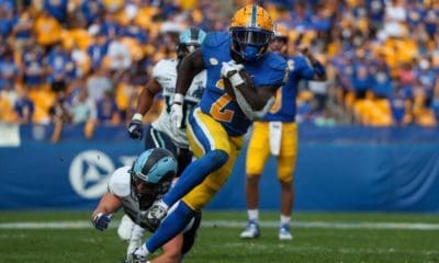 Pitt Panthers running back Israel Abanikanda (2) September 24, 2022 David Hague/PSN