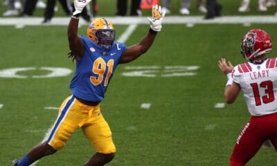 Former Pitt defensive end Patrick Jones (91) October 3, 2020 David Hague/PSN