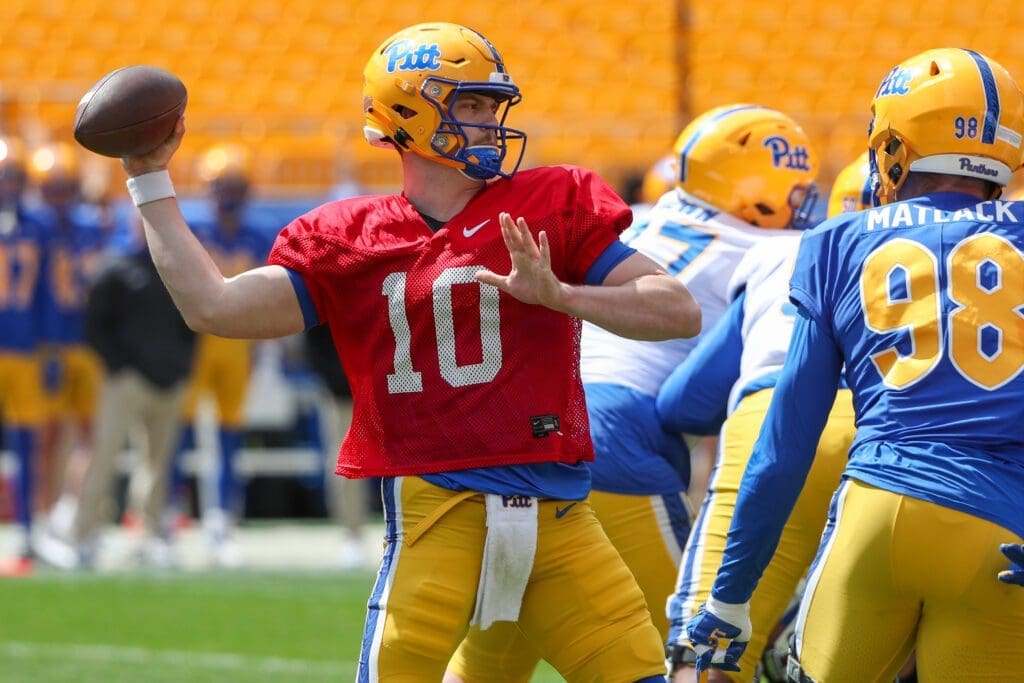 Pitt quarterback Eli Holstein