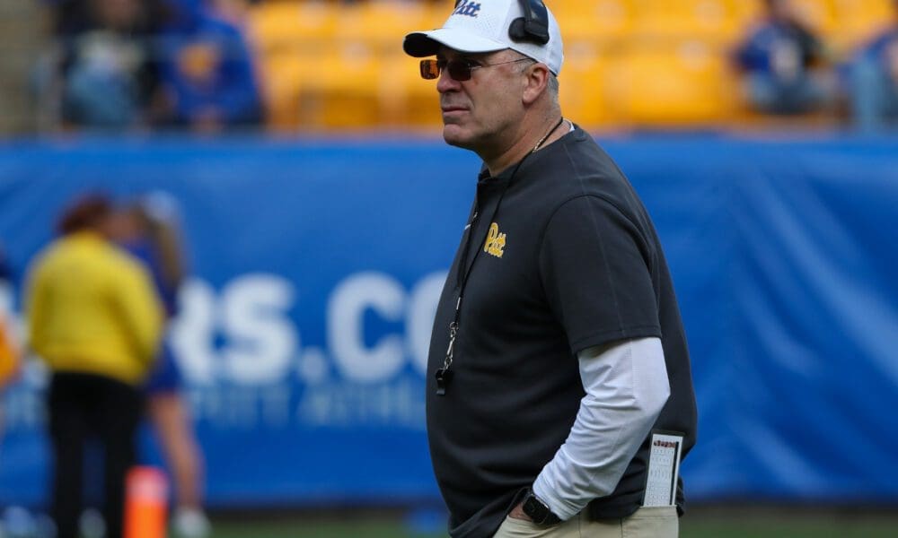 Pitt head coach Pat Narduzzi during the 2024 spring game. April 13, 2024 / David Hague. PSN.
