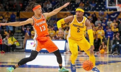 Former Pitt sharpshooter Blake Hinson officially signed a two-year contract with the NBA's Los Angeles Lakers, per numerous reports.
