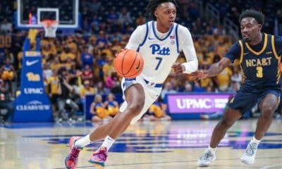 Pittsburgh Panthers guard Carlton Carrington (7) November 6, 2023 David Hague/PSN