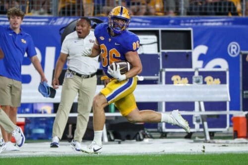 Pitt tight end Gavin Bartholomew.