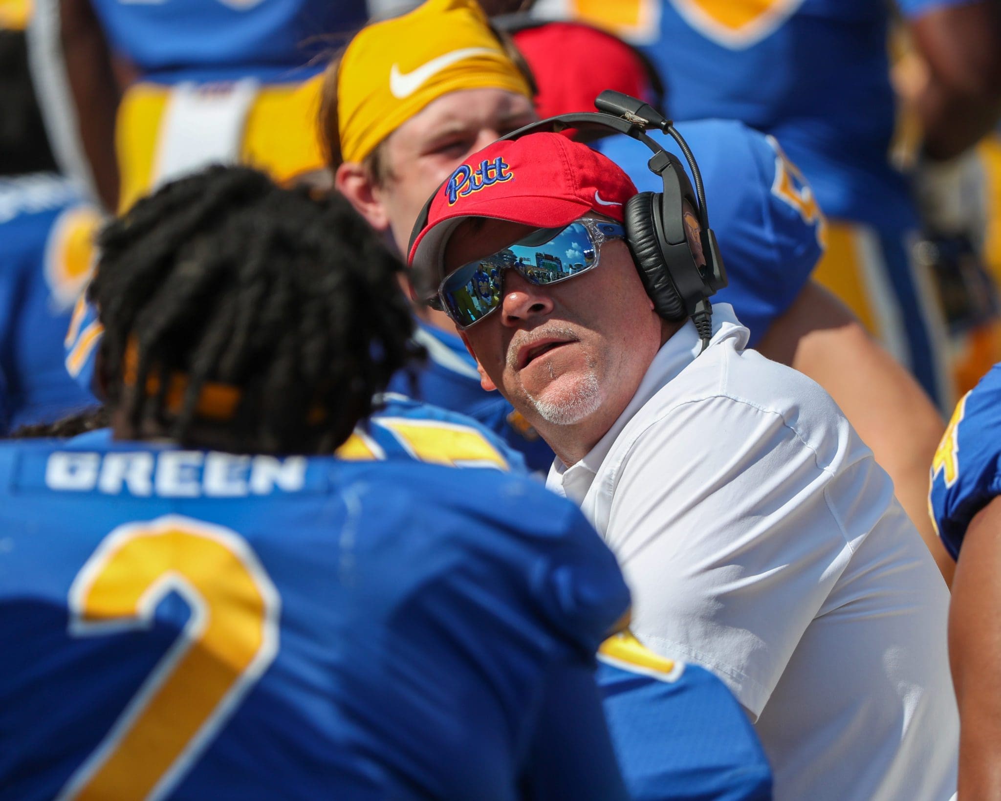 Pitt defensive line coach Charlie Partridge.