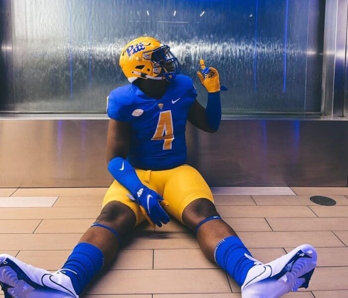 Pitt football defensive tackle Jahsear Whittington.