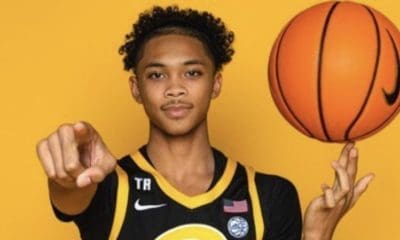 Jaland Lowe on a Pitt basketball visit.