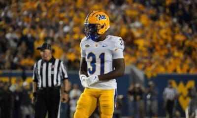 Pitt linrbacker Rasheem Biles.