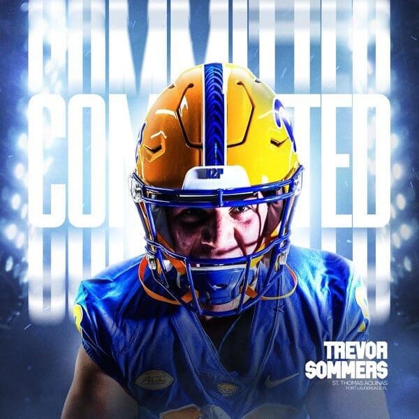 Pitt defensive line commit Trevor Sommers.