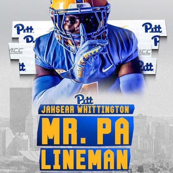 Pitt defensive tackle Jahsear Whittington.