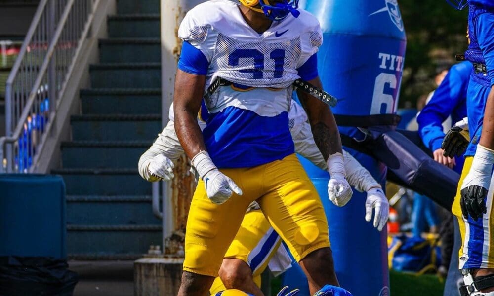 Pitt linebacker Rasheem Biles.
