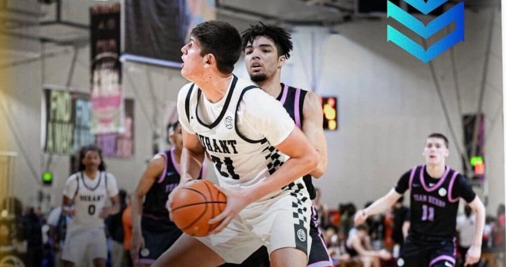 Team Durant shared this photo of big man Tyler Robbins who plays for Upper St. Clair basketball.