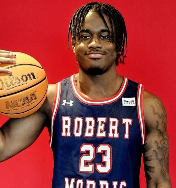 Class-of-2025 guard prospect Eddie Cookie III committed to Robert Morris, announcing his commitment on Twitter.
