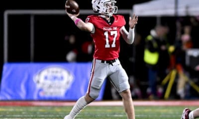 Peters Township quarterback Nolan DiLucia against Bethel Park. Oct. 25, 2024 / Ed Thompson. PSN.