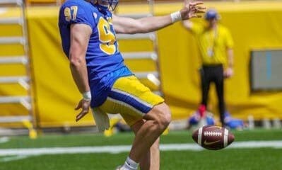 Pitt punter Jeff Yurk.