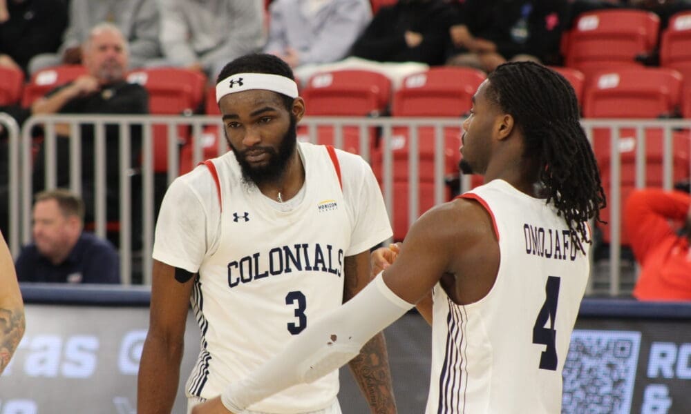 Robert Morris basketball Josh Omojafo and Amarion Dickerson
