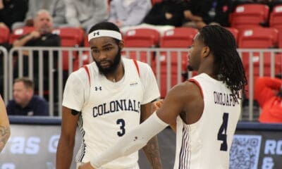 Robert Morris basketball Josh Omojafo and Amarion Dickerson