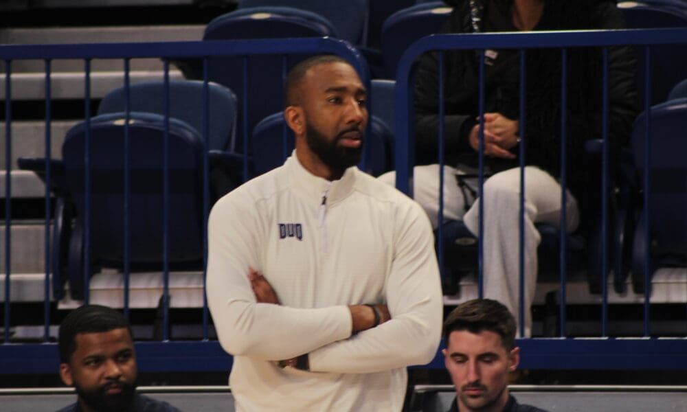 Duquesne head coach Dru Joyce III
