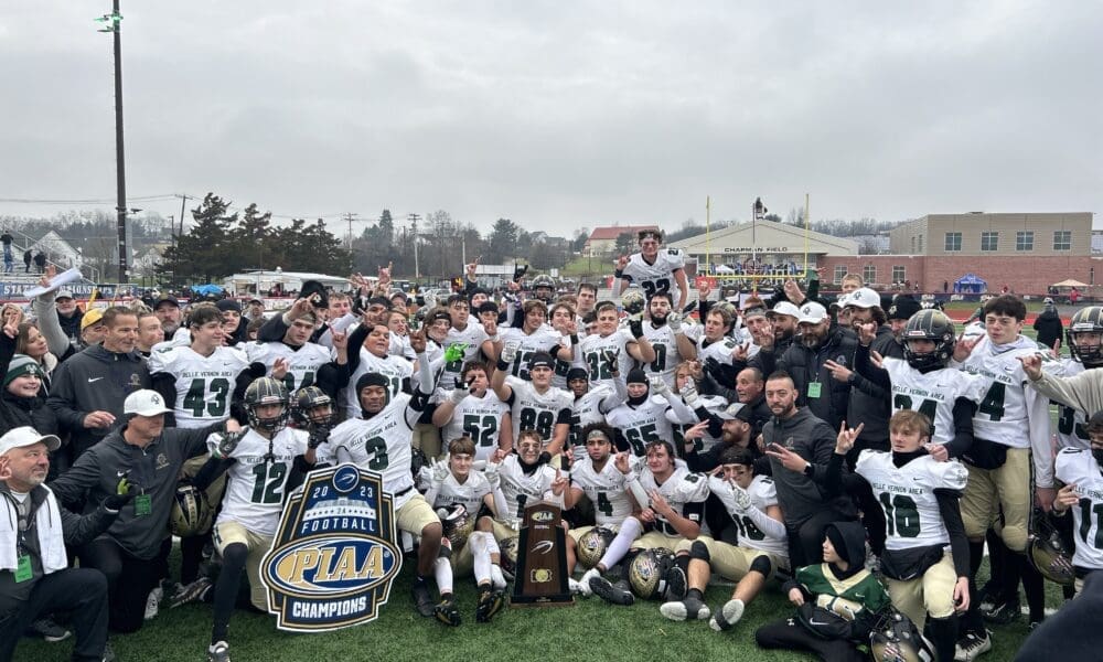 Belle Vernon poses after winning the PIAA 3A State Championship.